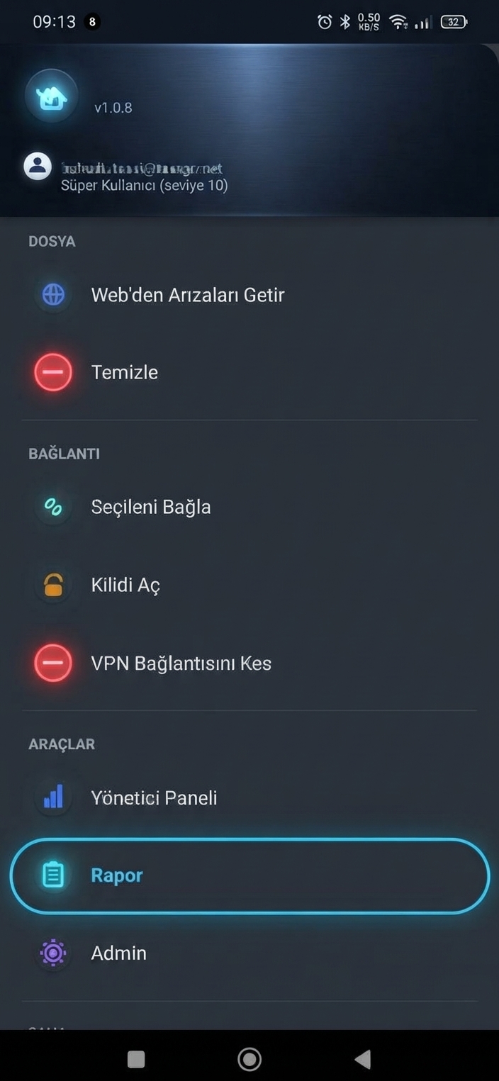 Makine izleme sistemi ekran görüntüsü — arıza takibi ve harita