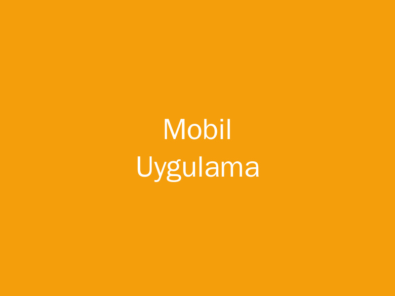 Mobil Uygulama